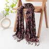 Classic Ethnic Style Jacquard Cashew Print Long Scarf Literary Retro Versatile Autumn and Winter Scarf Fashion Elegant Shawl for Women
