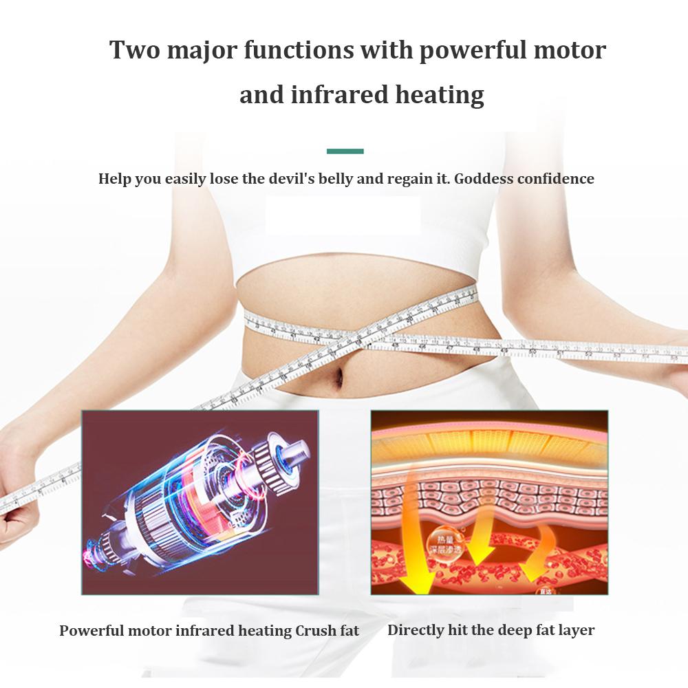 Электрический вибрационный фитнес-массажер для похудения, дальний инфракрасный нагрев, пояс для похудения, сжигатель жира, потеря веса, фитнес-массажные ремни