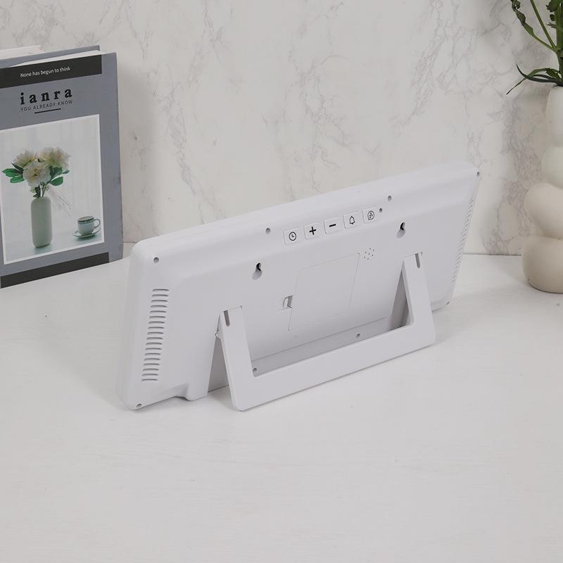 Multifunctional Large Screen LCD Clock: Living Room Digital Clock with Temperature & Humidity Display, Model 9554