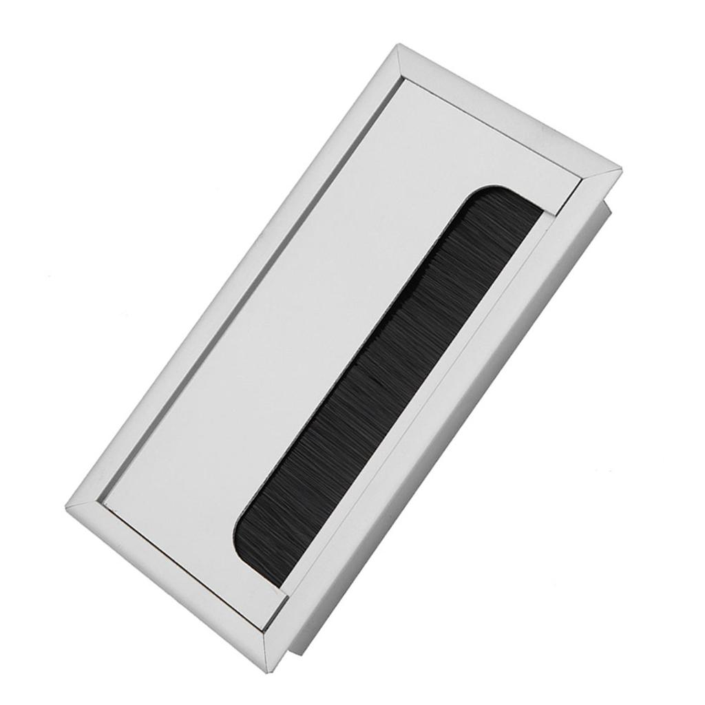 Квадратный алюминиевый стол, компьютерный провод, кабель, аккуратная розетка, вставное отверстие, верхняя крышка(Средняя)