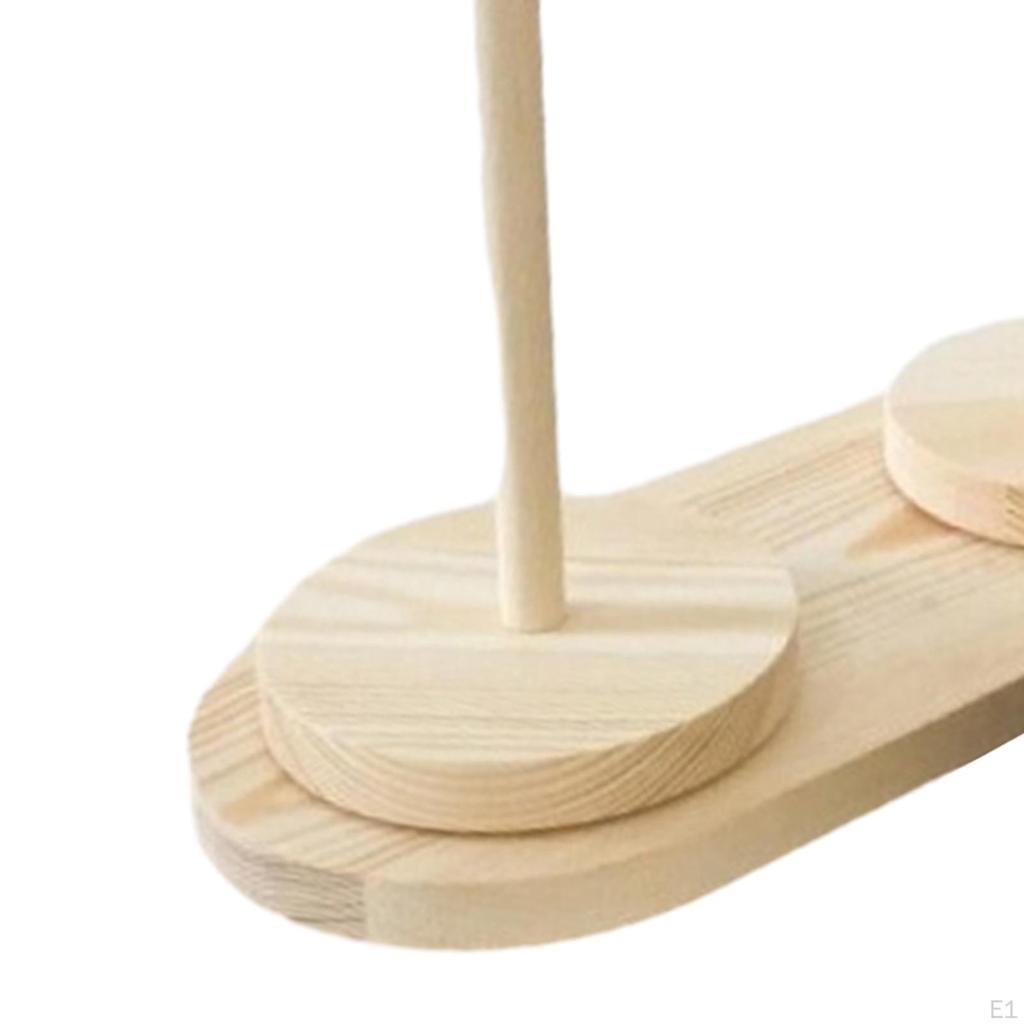 Держатель для клубков пряжи, шерстяной многоразовый деревянный вращающийся аксессуар для вязания крючком, диспенсер для веревок