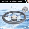 Boat Accessories Marine 13 Inch stainless steel 5 Spoke Destroyer Steering Wheel with Black Foam