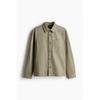 HM Regular Fit Cotton Twill oversHirt kHaki Green
