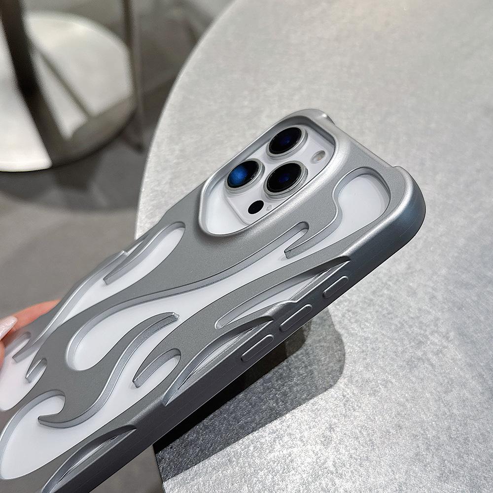 Чехлы для телефонов iPhone 11 13 16 ProMax iPhone 14 15 ProMax 12 13 ProMax 13 Pro 14 Pro Samsung A55 A54 S25 S24 S23 S22 Ultra Flame Shell Cool Advanced