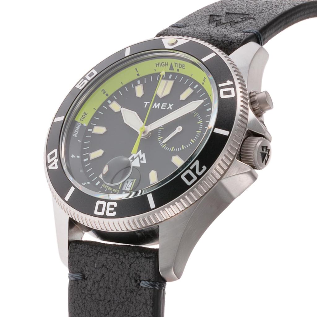 TIMEX Часы Expedition North с черным циферблатом из нержавеющей стали и минеральным стеклом, кварцевые, 41 мм, американский часовой бренд TW2W21900, унисекс, черные [TIMEX] [Товар]