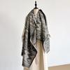 Winter Women's Fashion Warm Poncho Imitation Cashmere Thick Shawl Wrap Female Pashmina Blanket Bufanda Echarpe Scraf