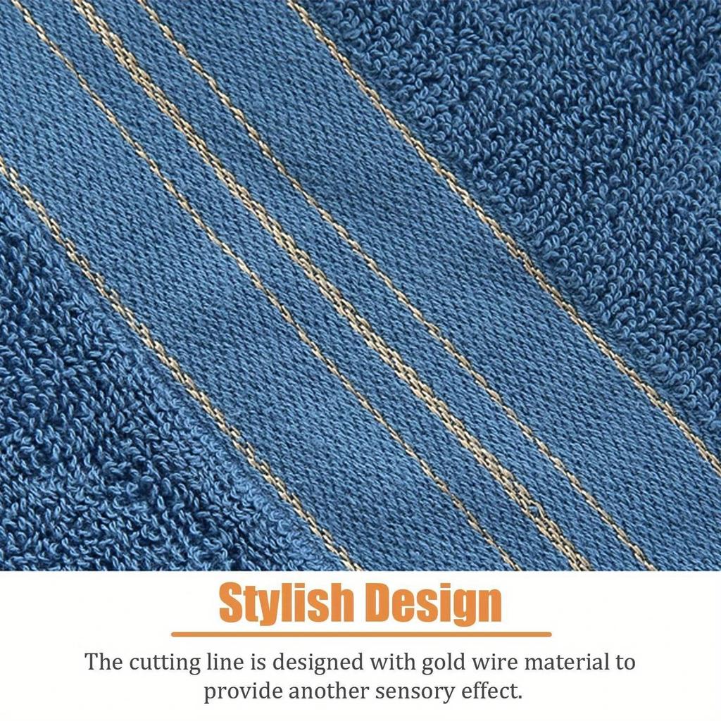 Утолщенное впитывающее полотенце из хлопка с вышивкой