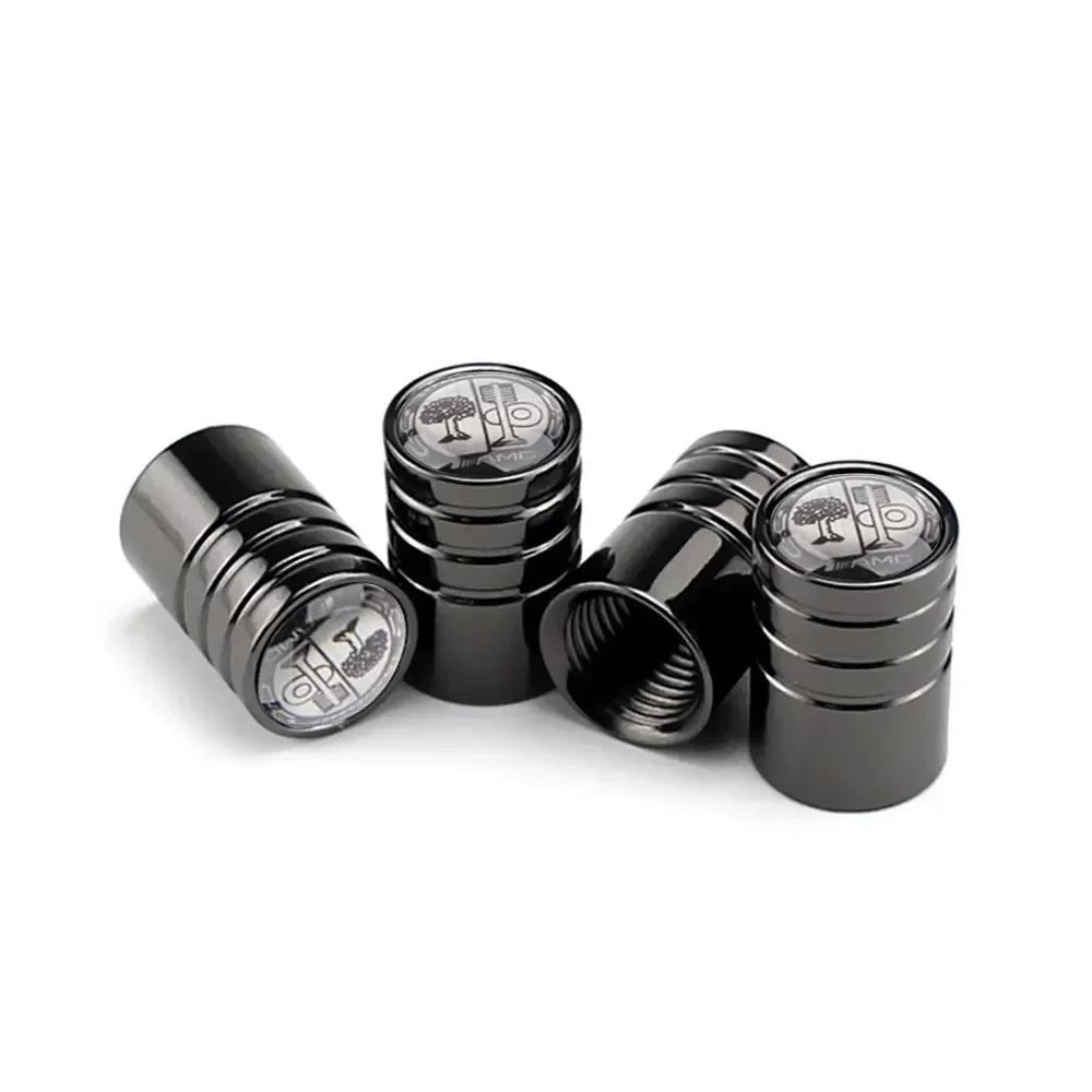 C200 E200 New 2025 For Mercedes Benz 4pcs Metal Plating Car Truck Bicycle Tire Valve Caps Rim Stem Cap Valves For Mercedes Benz