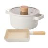 FIKA Induction Frying Pan (15cm) + Stew Pot (16cm) 2p No PFOA White