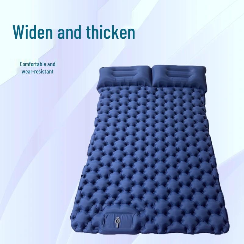 Портативный Легкий Надувной Матрас для Кемпинга: Влагозащищенный надувной коврик для использования в автомобиле и в походе