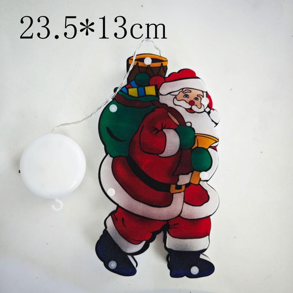 Snowman Shaped Window Hanging Light PVC Xmas Color Lamp New LED Sucker Light