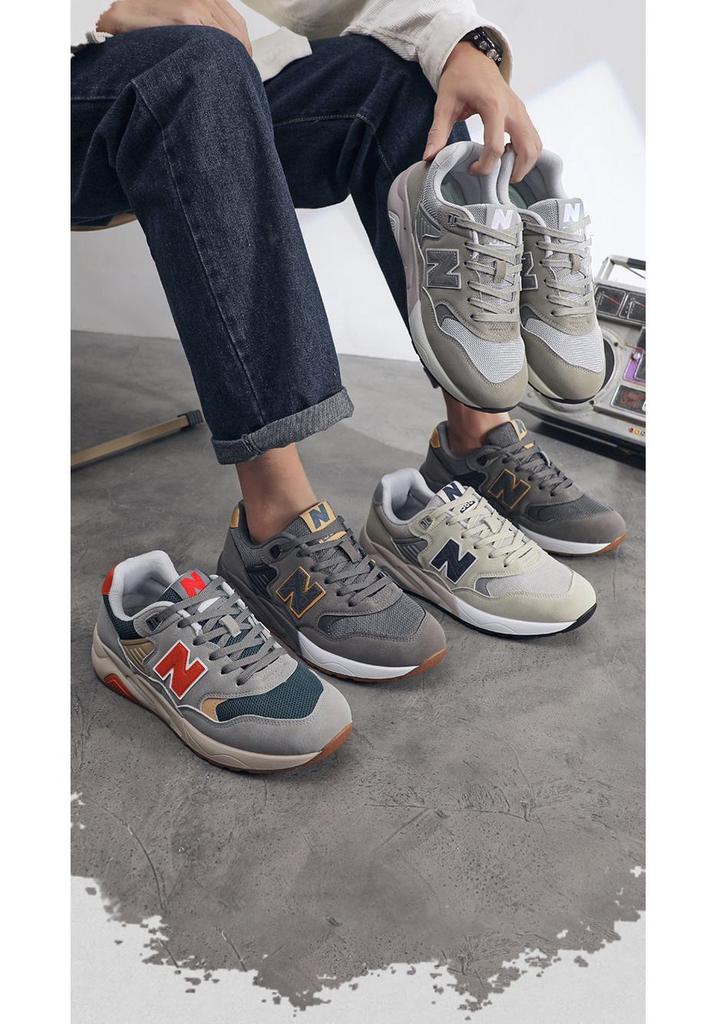 Мужские ретро-кроссовки для бега и повседневной носки New Balance NB580 - Крутые, Универсальные, Модные Кроссовки