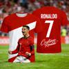 26 Ronaldo #7 Fan Edition Football Jersey 3D Print Men Women Children T-shirt Summer Daily Sports Breathable Casual Short Sleeve