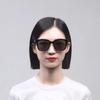 Gucci Gray Lens Frame Cool Motorcycle Style Oval Sunglasses Women sunglasses GG1000SK-001-55