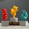 Прекрасная мультяшная статуэтка французского бульдога, украшения, статуэтка животного, декор для рабочего стола, фигурки из смолы, поделки, украшение для детской комнаты