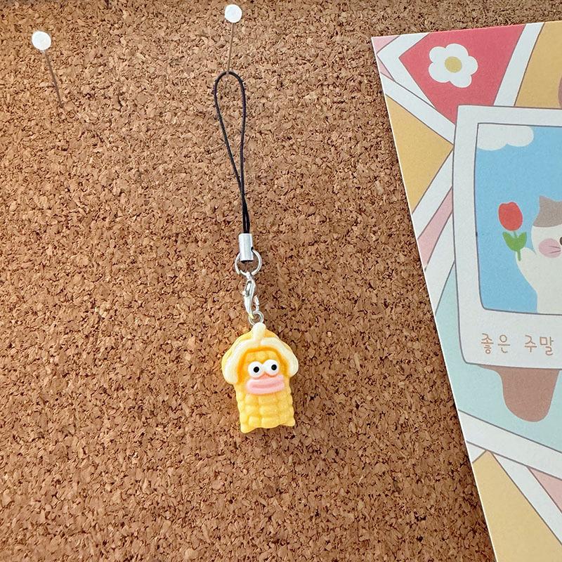 Милый креативный большой рот овощи мобильный телефон шнурок забавный рюкзак украшения аксессуары мобильный телефон ремешок подарки