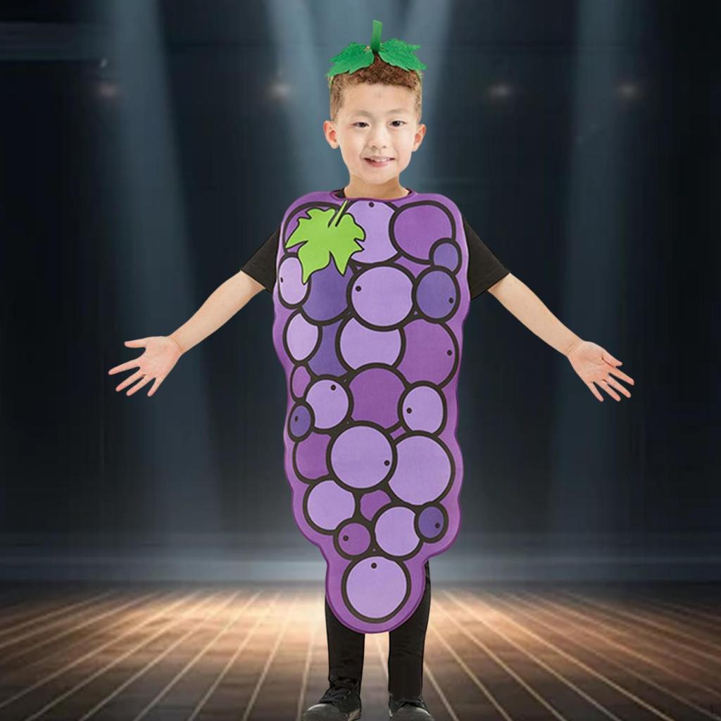 Детский костюм винограда косплей фрукт для сценических выступлений платья