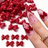 Xiaomi 50/100pcs Red Bow Nail Charms Kawaii Knot Bow Valentines Ornament Jewelry Nail Art Decorations Parts Manicure Nail Accessories