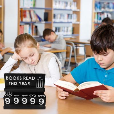 Счетчик прочитанных книг Украшение книжной полки Ручная работа Акриловый счетчик прочитанных книг Трекер этого года Трекер читательского вызова Подарок для книголюбов