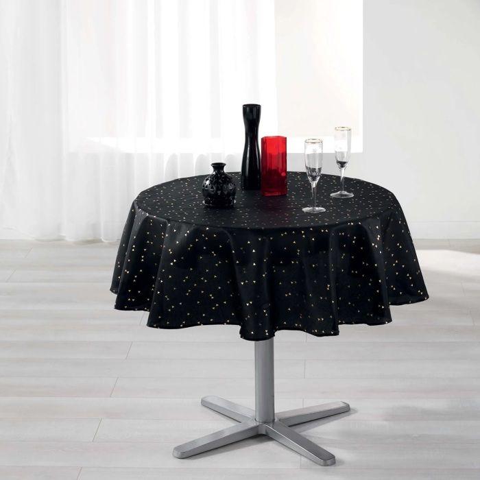 Nappe Safina noir 180 cm