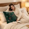 Square Christmas Pillow Cover Soft Christmas Tree Pillowcase Throw Cushion Cover Christmas Decor