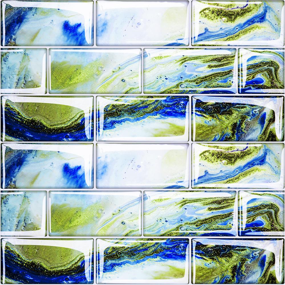10 шт. 15x15 см DIY мраморные наклейки на стену имитация кирпича украшение для спальни водонепроницаемые самоклеящиеся плиточные обои декор для кухонного шкафа