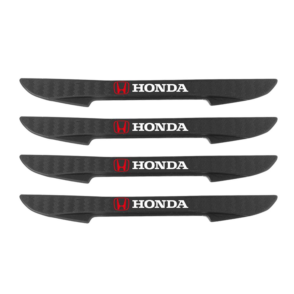 4Pcs Car Door Anti-scratch Protection Strip Anti-collision Rubber Sticker For Honda Civic Fit Jazz Accord Odyssey Mugen CRV Jazz TT5