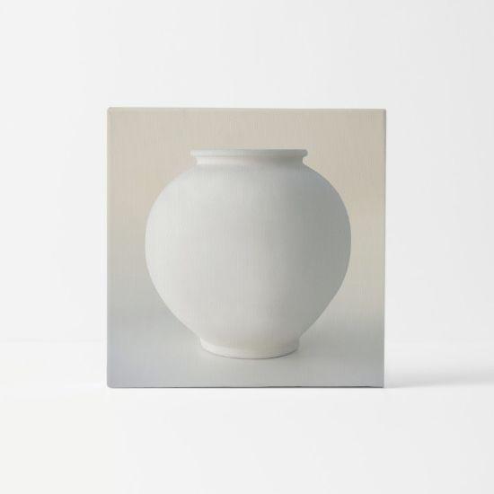 Dabok Moon Jar Painting Canvas Frame 60.6 x 60.6 cm