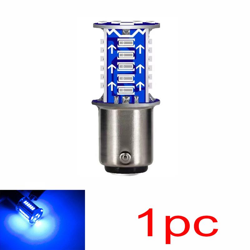 Светодиодная лампа для мотоциклетного стоп-сигнала, 12 В, мигающий указатель поворота, стоп-сигнал, универсальная красная, белая, синяя, задняя фара
