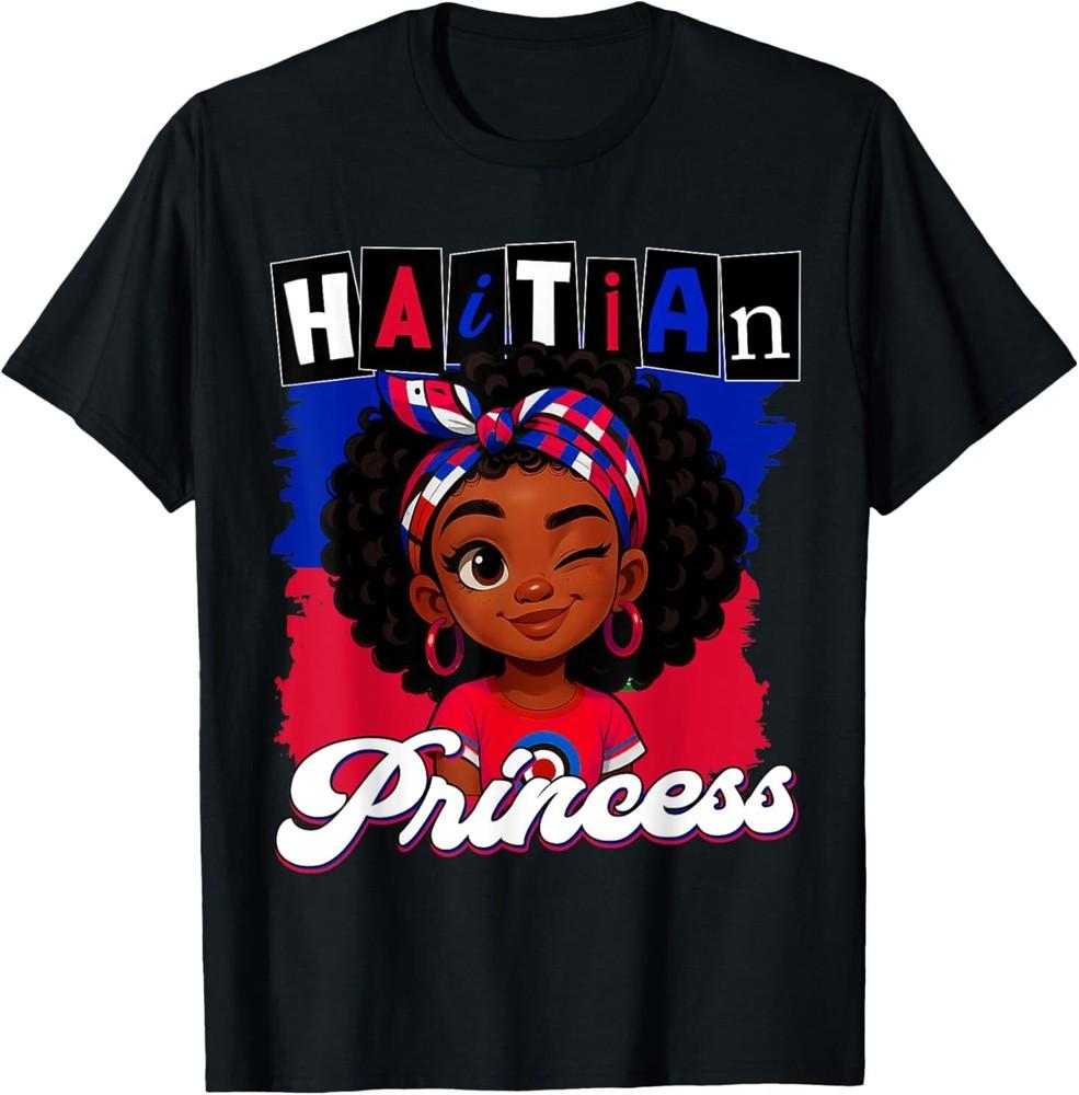 Haitian Princess Ayiti Pride Haiti Flag Day Girls Gifts T-Shirt ON TREND Unisex T-Shirt