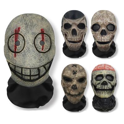 Маска с 3D-принтом в виде черепа, забавная маска для косплея для Хэллоуина, эластичная сетчатая дышащая маска на все лицо, балаклава, головной убор