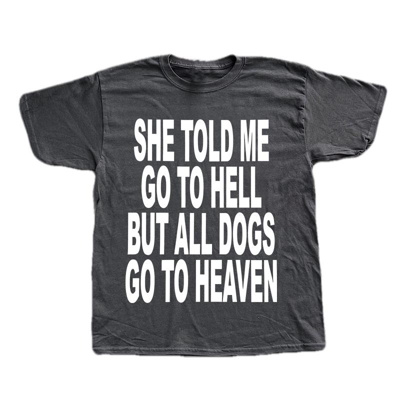 TShirt Letter Print Gothic Hip Hop Street Wear Unisex Punk Crew Neck Clothing Retro Casual TShirt Loose Top Summer