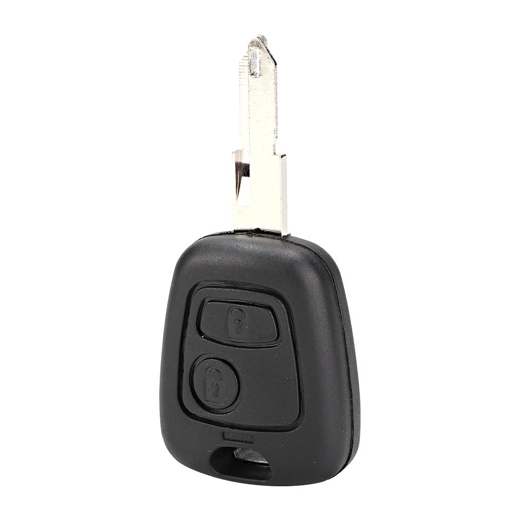 2 Buttons Key Shell Car Key Case Cover Replacement Accessory Fit for Peugeot 206 306 307