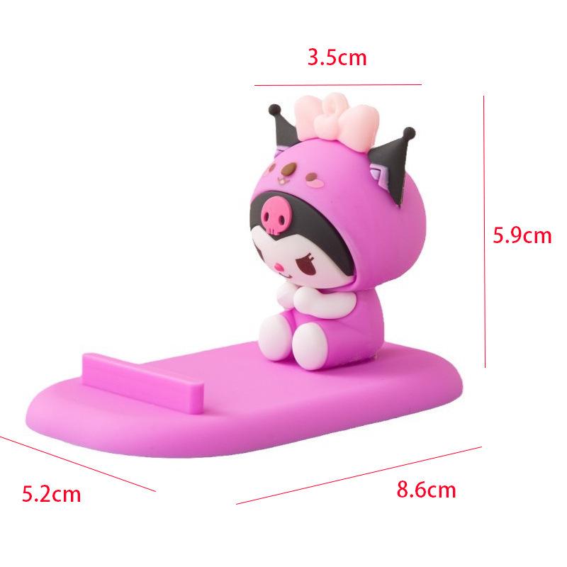 Кросс-бордерный держатель для телефона с мультяшными персонажами Sanrio - Милый настольный и прикроватный кукольный орнамент