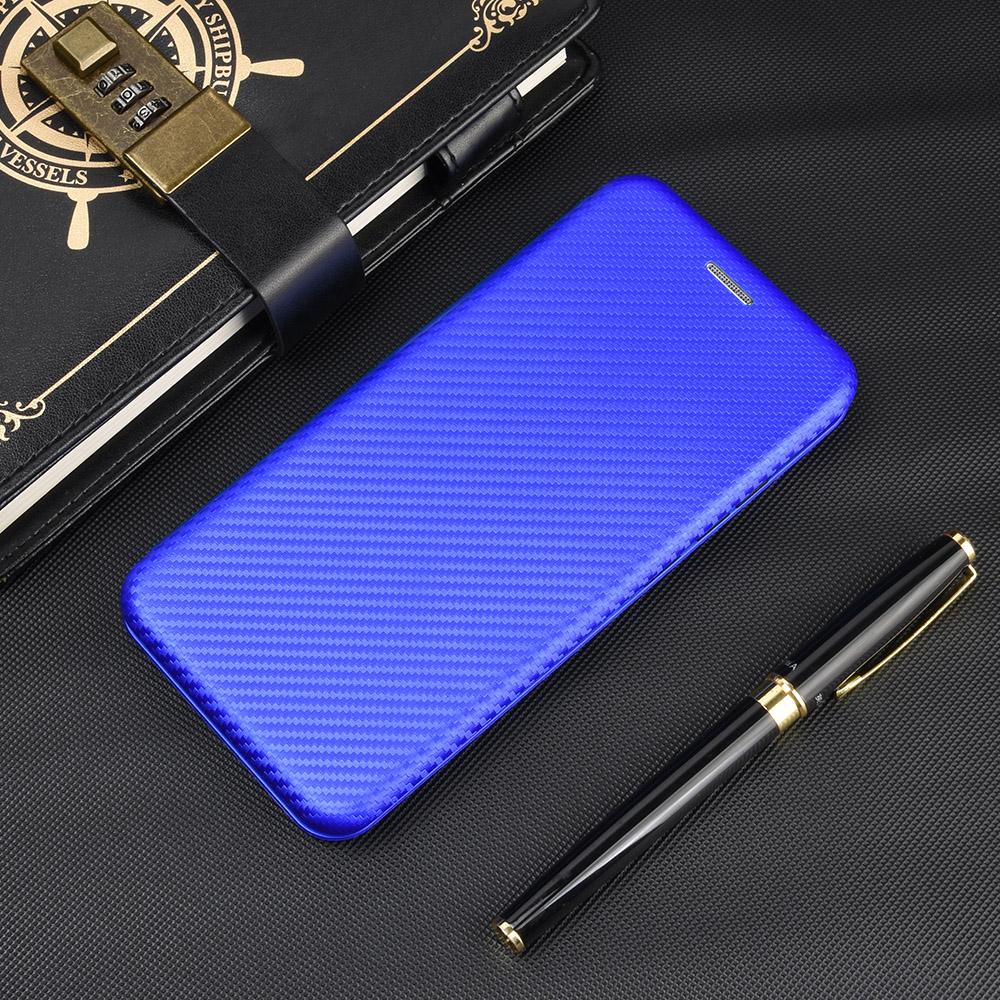 Магнитный чехол-книжка из углеродного волокна для IPhone 15 14 13 12 Pro Max Mini 11 SE XS XR X Max 6 6S 7 8 Plus с держателем для карт