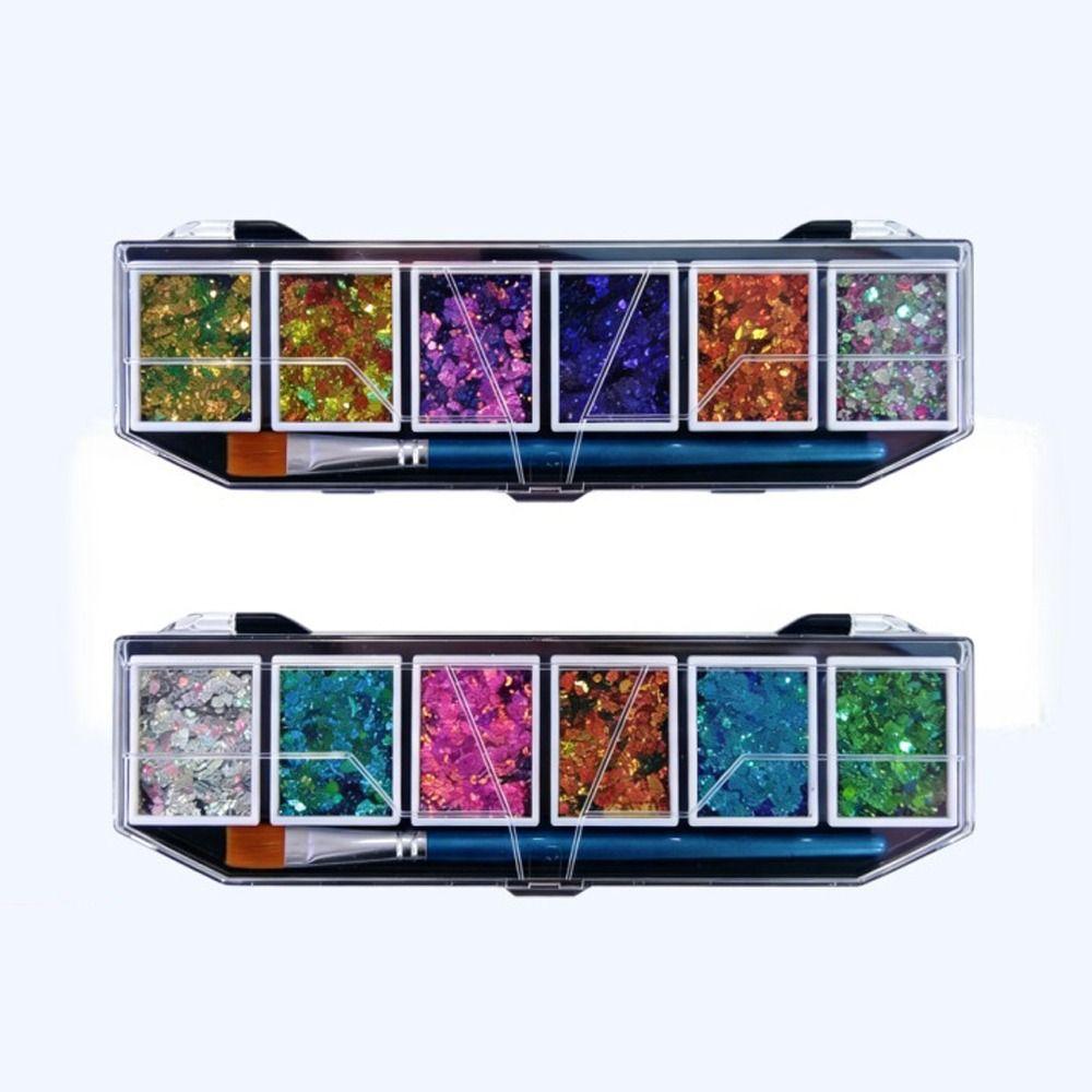 Quick Drying Glitter Palette Lightweight Face Glitter New Design Color Shifting Glitter