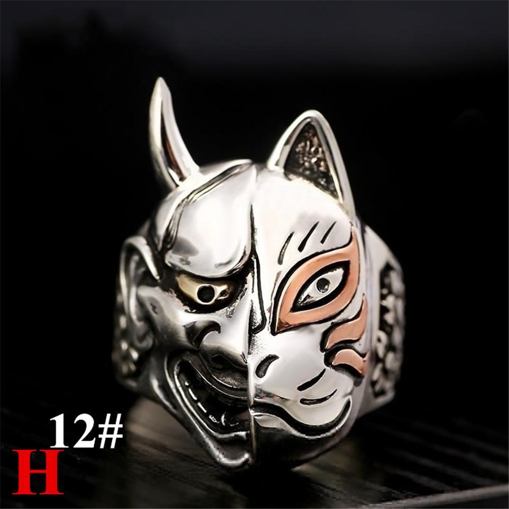 Прохладные украшения на палец Индийский рок Байкер Хип-хоп Готические винтажные кольца Череп Панк