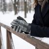 Ветрозащитные перчатки с полными пальцами, морозостойкие, в клетку, для езды на открытом воздухе