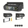 Solar Car TPMS with Digital Display and Real-Time Tire Pressure Alerts