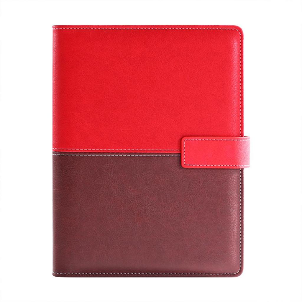 A5 Buckled Leather Student Subject Notebook, Business Loose-leaf Notepad, Office Meeting Record Book, Thickened Diary, Travel Log