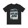 Футболка унисекс из джерси с коротким рукавом и графическим принтом в стиле ретро Nissan Skyline, Япония
