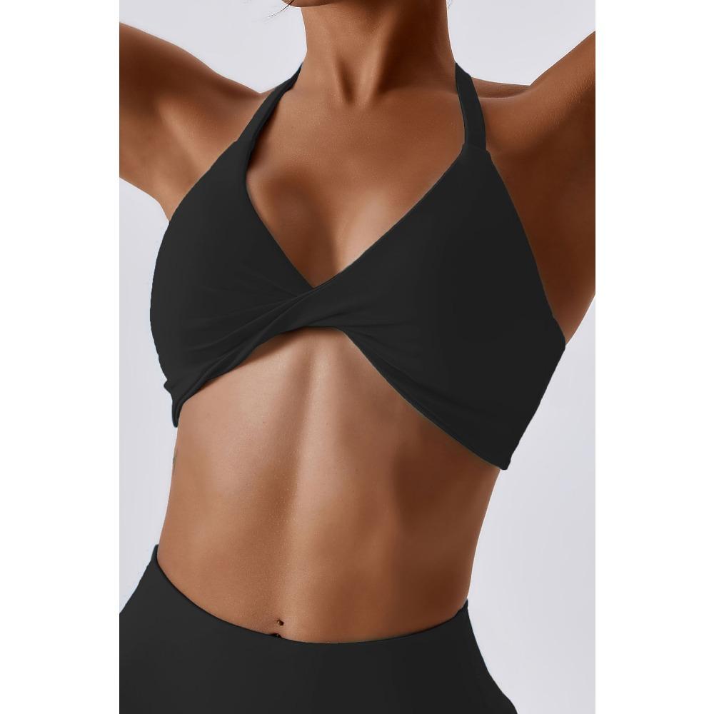 CHARMLEAKS Женский спортивный бюстгальтер с крестообразной спинкой, мягкий спортивный жилет с низкой ударной нагрузкой, бюстгальтер для занятий йогой