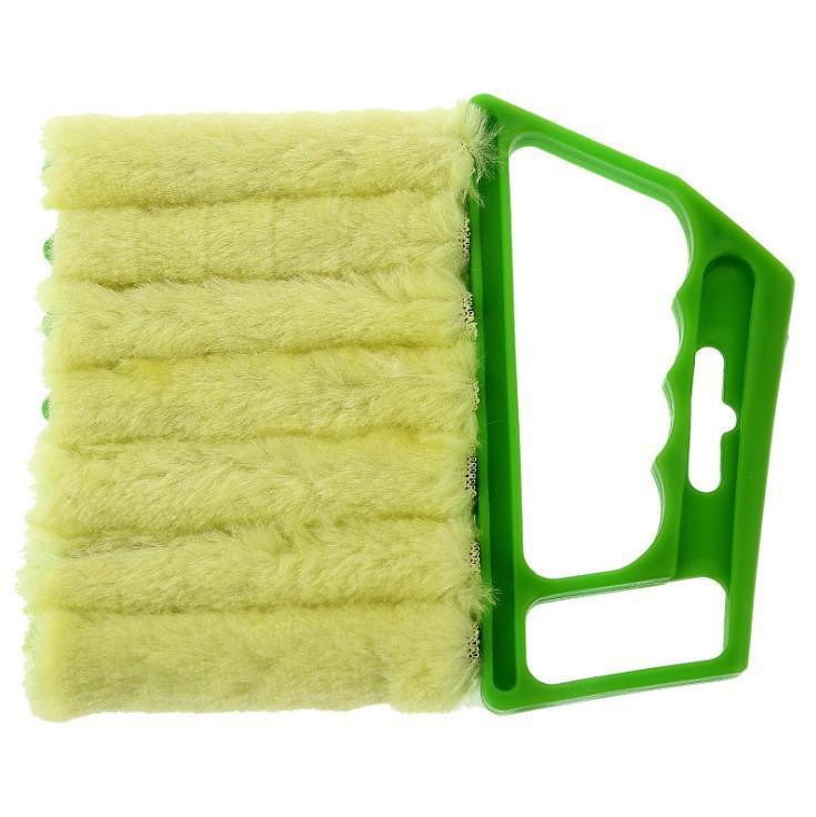 1pc Portable Microfiber Window Cleaning Brush Effortless Dust Collection Blinds Cleaning Brush
