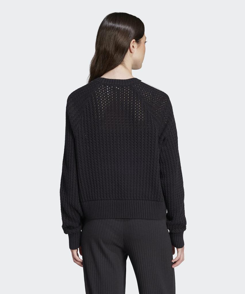 adidas Вязаный свитшот с круглым вырезом - Черный / Jd0905