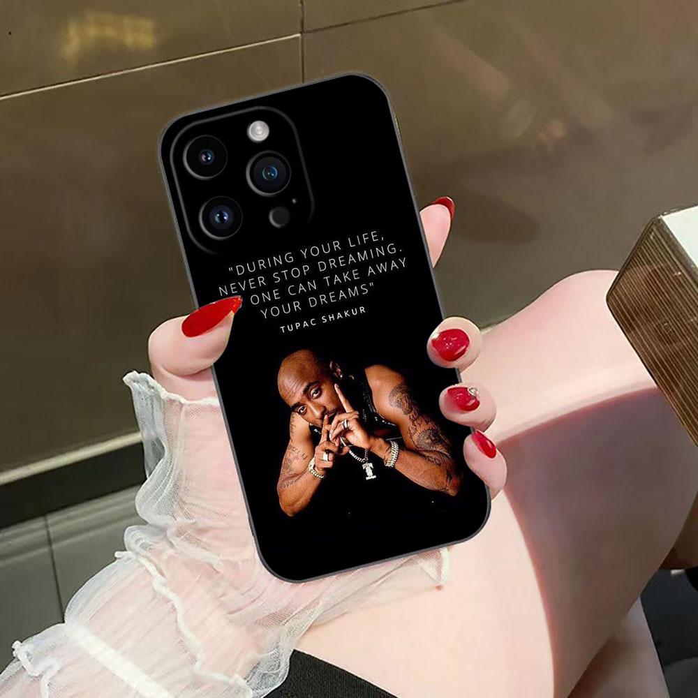 Чехол для телефона Rapper 2pac Tupac Yinuoda Для iphone Apple 17 AIR 16E 16 15 14 13 12 11 Pro XR Max 8 7 Plus Чехол из ТПУ Funda Capa