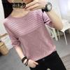 Woman Sweaters Pullover Summer Knitted T-shirt Short-Sleeved Women's Loose Hollow Top Femme