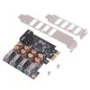 Практичная карта-адаптер PCIe на 4 порта USB 4-pin, карта расширения USB 3.2 PCIe для материнской платы настольного ПК