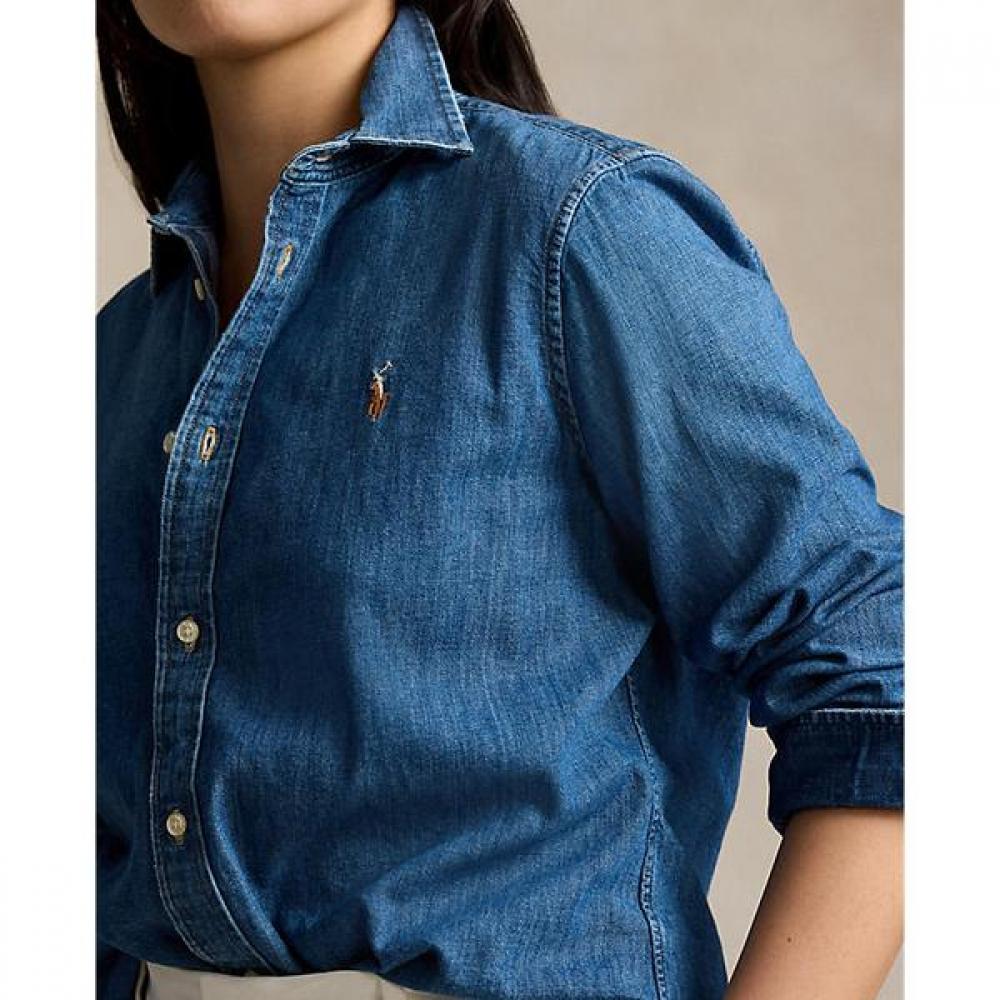 Polo Ralph Lauren Женская приталенная джинсовая рубашка Wmposhtndo20812400