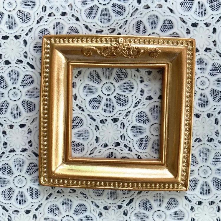 Европейская мода креативные подарки в викторианском стиле ретро смола мини ангел овальная маленькая фоторамка аксессуары позиционная рамка