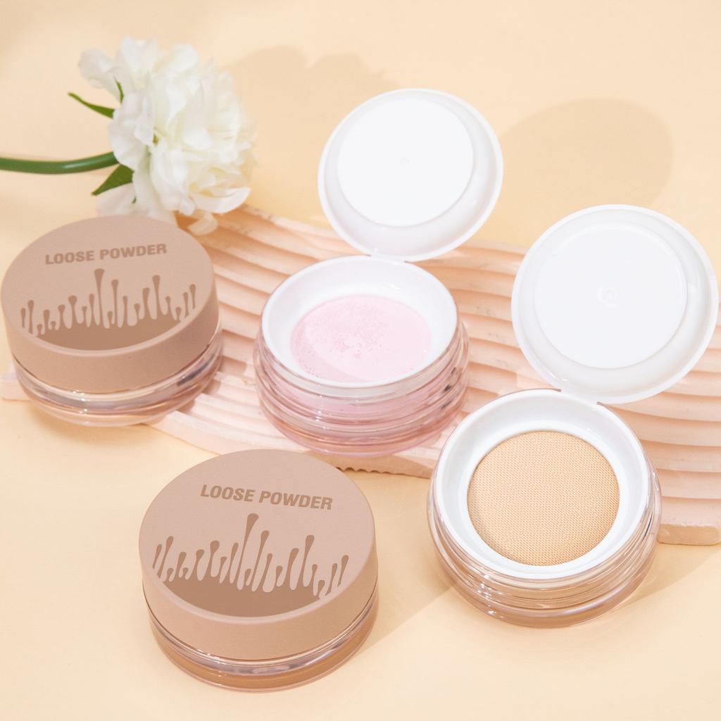 Private Label Face Makeup Translucent Loose Powder Custom Logo 5 Colors Natural Oil-Control Waterproof Mineral Setting Powder